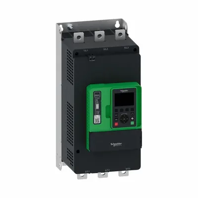 SCHNEIDER Soft Start: 208-690V AC, 250 A Output Current, With Bypass, IP00, 60/50 Hz - Schneider Altistart ATS 490