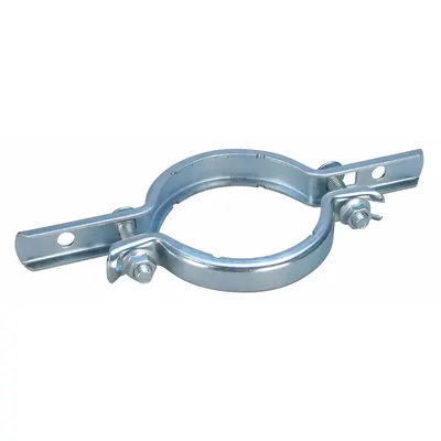 NVENT CADDY Riser Clamp: Electrogalvanized Steel, For 6 in Pipe, 1,570 lb Load Capacity - Riser Clamps for Tube & Pipe