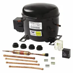 OEM replacement compressor for refrigerators and freezers. Restores cooling function in compatible appliances. Manufacturer part number W10309990.