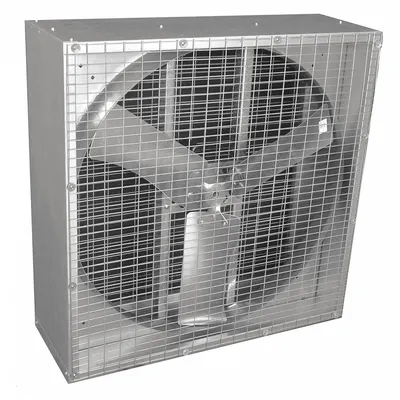 Dayton 36 in Box Exhaust Fan with Motor, 3/4 hp, 115/208-230V AC, 1 ph - Box Exhaust Fans with Motor