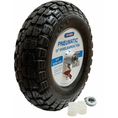 HI-RUN 13 in Stud Wheelbarrow Tire WB1006 - Wheelbarrow Tires