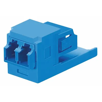 PANNET CMDSLCZBU Fiber Optic Jack, Blue, 1 Port, LC Connector - Fiber Optic Jacks