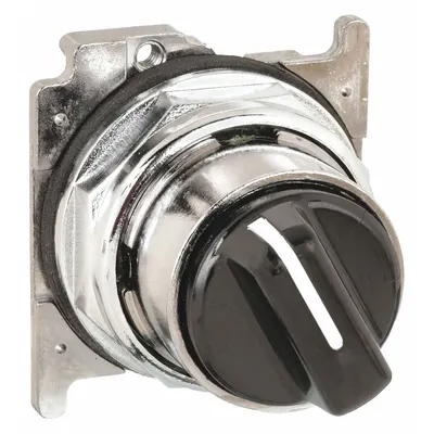 EATON Short-Handled Selector Switch: 30 mm Panel Mount Size, 2 Positions, 1 Cam - Selector-Switch Operators