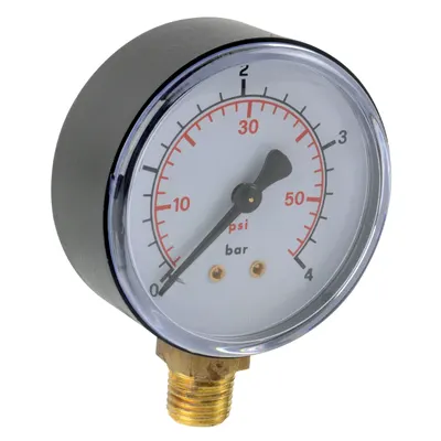 Preciman Green ABS pressure gauge D63 0/+1bar G1/4 - Measurement