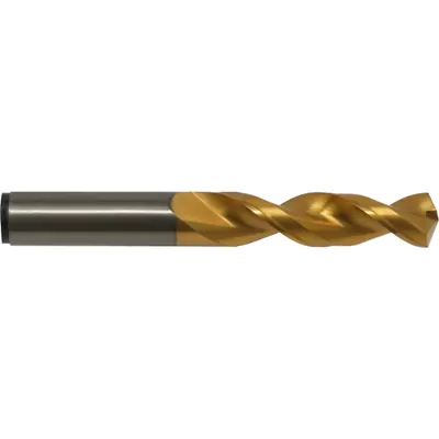 CLEVELAND Screw Machine Drill Bit: 13/64", 135° Split Point, TiN-Coated Cobalt - Cobalt Screw-Machine Length Drill Bits for Deep Hole-Drilling