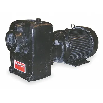 Dayton Centrifugal Pump: Self-Priming, 208-230/460V AC, 88 ft Max Head - 5 to 7-1/2 HP Self-Priming Centrifugal Pumps