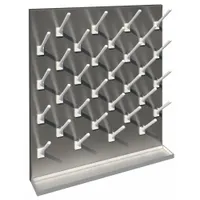 Pegboard: 30 in Overall Ht, 36 in Overall Wd, 36 in Overall Lg, Wall, 60 Pegs, 6 in Peg Size (MPN GRV3630FB)