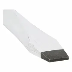 This demolition slotted screwdriver features an extra-long length of 14 3/4 in overall, providing leverage for prying, scraping, and turning slotted fasteners in heavy-duty applications. The ergonomic handle is designed for comfort and control during extended use.