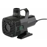 This LITTLE GIANT Series F water garden pump is designed for circulating water in ponds, waterfalls, and water gardens. It features a 3/16 hp motor, 120V AC operation, and a plastic housing. The pump has a 1-1/2 in NPT discharge connection and delivers a maximum head of 14.9 ft