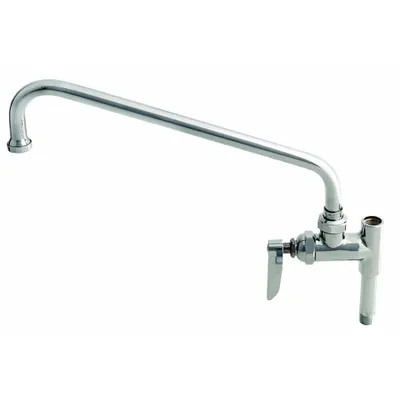T&S BRASS Spout: Brass, Chrome, 2.2 gpm Flow Rate, 3/8 in Inlet Connection Size, NPT - Pre-Rinse Add-On Faucets