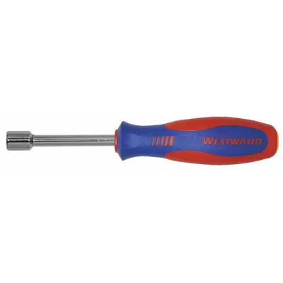 WESTWARD Hollow Round Shank Nut Driver: Straight, Metric, Without Magnetized Tip - Standard Nut Drivers