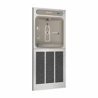 ELKAY Bottle Filling Station: On-Wall, 8 gph @ 50°F, Stainless Steel, Gray, Stainless (MPN EZWSM8K)
