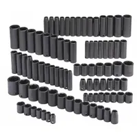 PROTO Impact Socket Set: 3/8 in, 1/2 in Drive Size, 86 Pieces, (27) 6-Point, (27) 6-Point (MPN J7274)