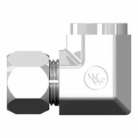 WEATHERHEAD Compression Fitting Elbow: 1 in OD x 1 in Pipe Size, 1 5/16-12 x 1-11 1/2 Thread Size (MPN 7455X16X16)