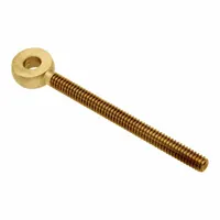 AMPG Fixed Rod End: Brass, Plain, 2 in Hole Center-to-End Lg, Right Hand, 1/4"-28 Thread Size (MPN ZEB66-BR)
