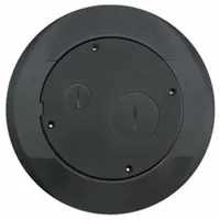 HUBBELL WIRING DEVICE-KELLEMS Floor Subplate: Round, Silver, Aluminum, Smooth, 8 in Dia. x 9/16 in H (MPN S1SPFFAL)