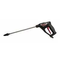 This wand package is constructed of plastic and steel, featuring an adjustable tip nozzle for controlling spray pattern and flow. It is designed for use with the LAWN GUARD LWN-GRD-4 model. Typical applications include applying lawn care solutions such as fertilizers and herbicides in residential and commercial turf maintenance