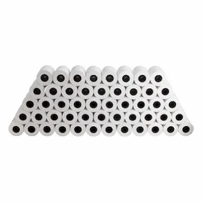 BUSINESS SOURCE Thermal Paper Roll, 2 1/4 in x 80 ft, White, 50-Pack - Thermal Adding Machine & Point-of-Sale Paper Rolls
