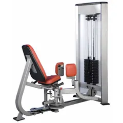 This abdominal machine features a vinyl covering and a powder-coated frame. Overall dimensions are 72 inches in height, 72 inches in length, and 48 inches in width. Suitable for targeted hip abductor exercises in fitness facilities.