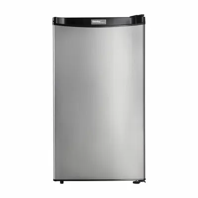 DANBY DCR032A2BSLDD 3.2 cu ft Mini Refrigerator, Silver - Mini Refrigerators
