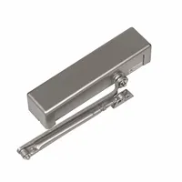 This Grade 1 heavy duty door closer from the S. PARKER 900 series is constructed of aluminum and features a parallel arm-mount configuration with a regular arm. It includes an adjustable spring size 4, suitable for interior or exterior use on commercial doors in high-traffic areas such as industrial facilities, warehouses, and office buildings
