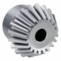 Bevel Gear: Straight, Gear Ratio 2, Module m 2.5, 20 Teeth, Stainless Steel, 12 mm Bore Dia (MPN SUB2.5-2040)