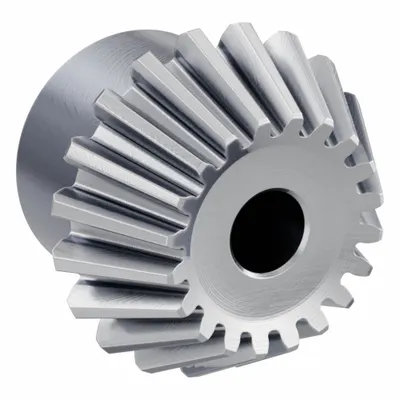 KHK GEARS Bevel Gear: Straight, Gear Ratio 2, Module m 2.5, 20 Teeth, Stainless Steel - Straight Teeth Metric Bevel Gears & Pinions