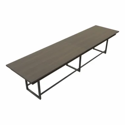 MIRELLA Conference Table: Rectangle, Fiberboard, Southern Tobacco, 47 1/4 in Overall Lg - Rectangular Conference Tables