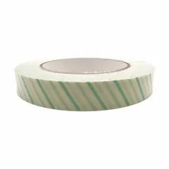 APPROVED VENDOR Steam Autoclave Indicator Tape, Latex-Free/Lead-Free/Solvent-Free, Natural with Green Indicator Stripes, GRAING-T353-47-1