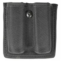 HEROS PRIDE Magazine Pouch: Black, Nylon, Ballistic, 4 in x 3 1/2 in, Open Closure (MPN 1037)