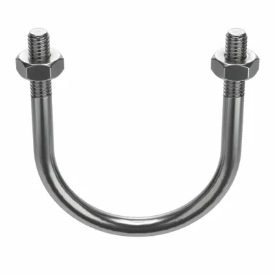 Standard U-Bolt: 5/16"-18 Thread Size, For Pipe Size 2 in, 3 3/16 in Inside Ht - Standard U-Bolts