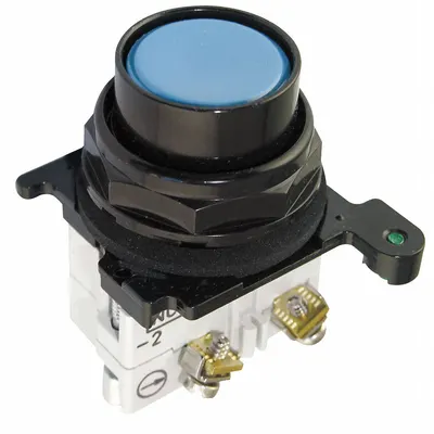 EATON Flush Push Button Operator: Non-Illuminated, Flush Profile, Metallic, 30 mm - Flush-Mount Push Buttons