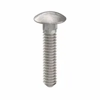 Carriage Bolt: Square Neck, #10-24 Thread Size, 1 in lg, Stainless Steel, 18-8, Plain, 50 PK (MPN ZBOLT-4958)