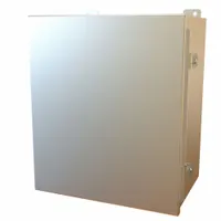 This HAMMOND stainless steel enclosure measures 14 x 12 x 8 inches and includes an inner panel. It features a clamp closure method and is rated NEMA 12/13/3R/4/4X for protection against dust, falling dirt, rain, sleet, snow, splashing water, hose-directed water, and corrosion. Suitable for housing electrical controls, terminals, and instruments in indoor or outdoor industrial environments