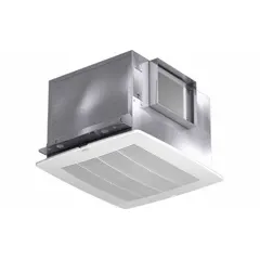 This Dayton standard bathroom exhaust fan is designed for ceiling mounting using adjustable brackets. It operates at a single speed on 115V AC, delivering up to 274 cfm at 2.5 sones for ventilation. The unit connects to a rectangular duct and does not include a heater or sensor. Suitable for removing moisture and odors in bathrooms.