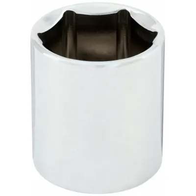 WESTWARD Socket: SAE, 1/2 in Drive Size, 1 3/8 in Socket Size, 6-Point, Std, Chrome - 1/2" Drive Hand Sockets