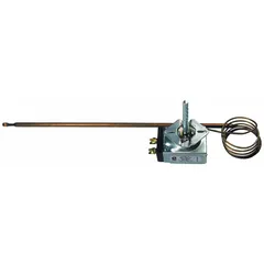 Electric thermostat for temperature regulation in HVAC and refrigeration systems. Suitable for use in rooftop units, packaged HVAC equipment, and refrigeration circuits requiring electric control.