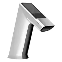 SLOAN Bathroom Sensor Faucet: BASYS, Cast Zinc, Chrome Finish, Single-Post, Solar, 0.5 gpm Flow Rate (MPN EFX275.500.0000)