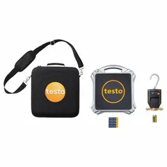 Wireless electronic refrigerant scale kit with built-in display. Accuracy ± 0.03% ± 0.4 oz. Includes shoulder bag. Used for weighing and charging refrigerant in HVAC and refrigeration systems.
