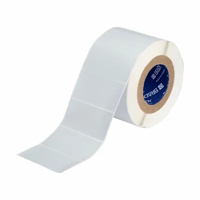 BRADY Pre-Cut Label Stock Roll: 2 in x 4 in, 4 13/64 in x 2 in, Metalized Polyester - Brady Precut Label Rolls