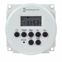 INTERMATIC Electronic Timer: 7 day, SPDT, 120-277V AC, 14 Events Available, Digital (MPN FM1D14-AV-U)
