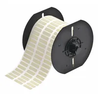 Pre-Cut Label Stock Roll: 1/4 in x 57/64 in, 1/4 in, Polyimide, Permanent Adhesive, Yellow (Matte) (MPN B33-2-724)