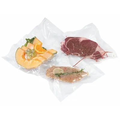 VOLLRATH Vacuum Sealer Bag: 12 in Overall Wd, Clear, Vacuum Seal, FDA/USDA, 4 mil Thick - Vacuum Pack Bags