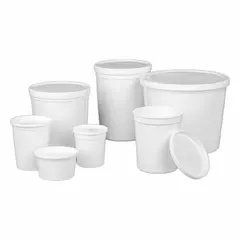 This 8 fl oz round jar is molded from opaque HDPE, providing light protection for contents. It includes a closure and is supplied non-sterile with an unlined interior. Typical uses include storage and handling of dry or liquid samples in laboratory environments.