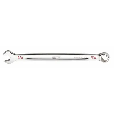 MILWAUKEE SAE 12-Point Combination Wrench, 5/16 in, 5 1/2 in Overall Length - SAE 12-Point Combination Wrenches