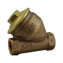 Bronze-bodied angle-design thermostatic steam trap with 1 in FNPT inlet, rated for 200 psi maximum pressure and 8,200 lb/hr capacity. Used to automatically drain condensate from steam lines in industrial steam distribution systems, heat exchangers, and process equipment.