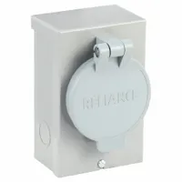 RELIANCE Power Inlet Box: 30 A Current Rating, L14-30, 2KEP5/2KEP6, 3R, Steel, 6 in Overall Ht (MPN PB30)