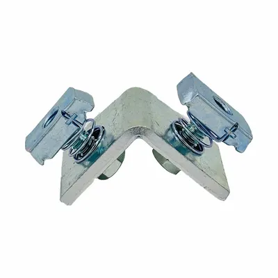 DAKOTA SYSTEMS Steel Corner Angle Plate with Channel Nut Assembly - Angle Plates