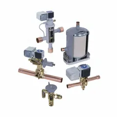 Inlet screen for thermostatic expansion valves, featuring a 3/8 in SAE flare connection. Designed for use with R-507 refrigerant. Filters refrigerant to protect downstream valve components in HVAC and refrigeration systems.
