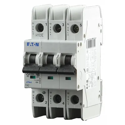 EATON FAZ-D40/3-NA D-Curve 3-Pole UL489 Miniature Circuit Breaker - D-Curve, 3-Pole UL489 DIN Rail-Mount Miniature Circuit Breakers